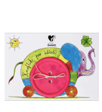 Knoflík pro štěstí – podtácek